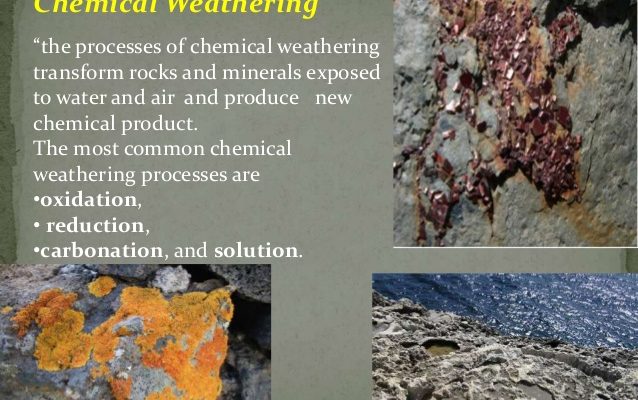 What is chemical weathering of rocks and examples