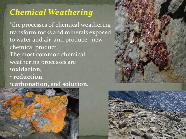 types of chemical weathering