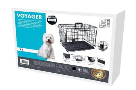 M-Pets Voyager Double door folding metal dog crate